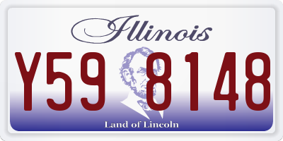 IL license plate Y598148