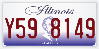 IL license plate Y598149