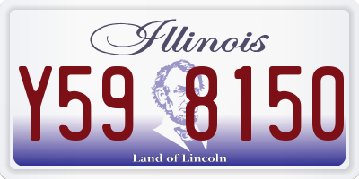 IL license plate Y598150