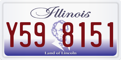 IL license plate Y598151