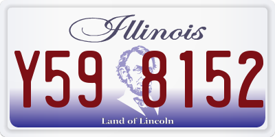 IL license plate Y598152