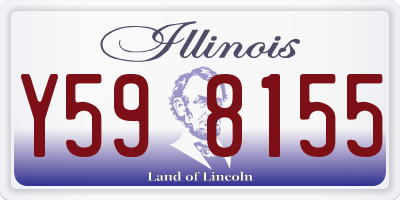 IL license plate Y598155