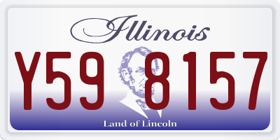 IL license plate Y598157