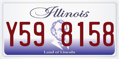 IL license plate Y598158