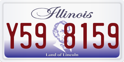 IL license plate Y598159