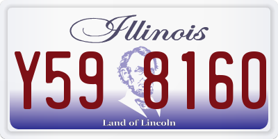 IL license plate Y598160