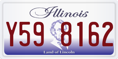 IL license plate Y598162