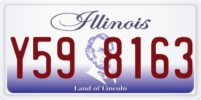 IL license plate Y598163