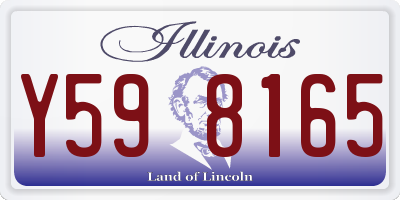 IL license plate Y598165