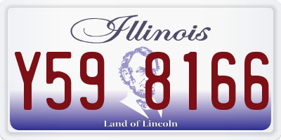 IL license plate Y598166