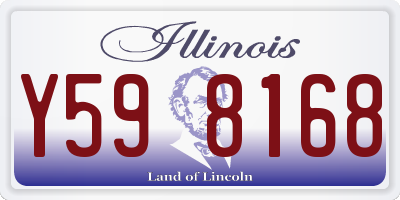 IL license plate Y598168