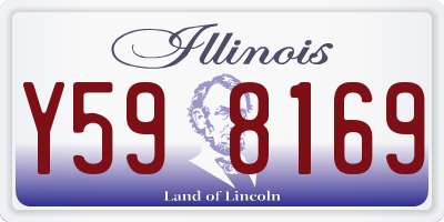 IL license plate Y598169