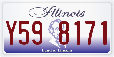 IL license plate Y598171