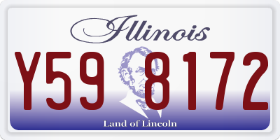 IL license plate Y598172