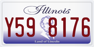 IL license plate Y598176