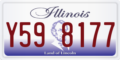 IL license plate Y598177