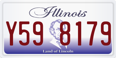 IL license plate Y598179