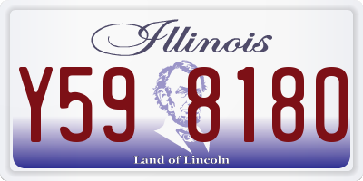 IL license plate Y598180