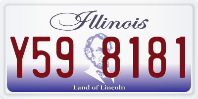 IL license plate Y598181