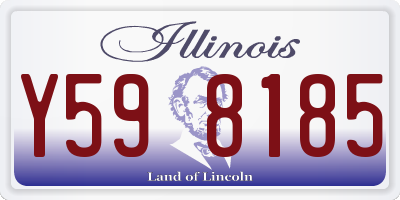 IL license plate Y598185