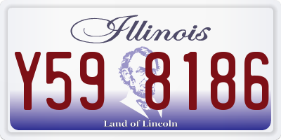 IL license plate Y598186