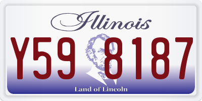 IL license plate Y598187