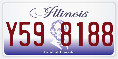 IL license plate Y598188