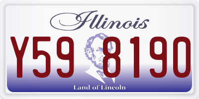 IL license plate Y598190