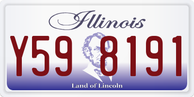 IL license plate Y598191
