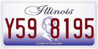 IL license plate Y598195