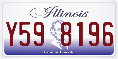 IL license plate Y598196