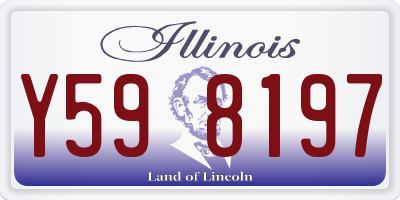 IL license plate Y598197