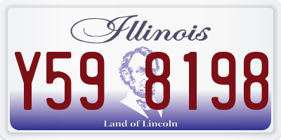 IL license plate Y598198