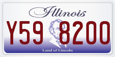 IL license plate Y598200