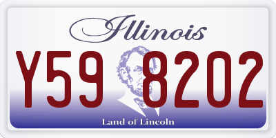 IL license plate Y598202
