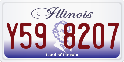 IL license plate Y598207