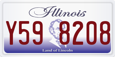 IL license plate Y598208