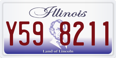 IL license plate Y598211