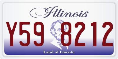 IL license plate Y598212