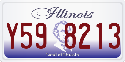 IL license plate Y598213