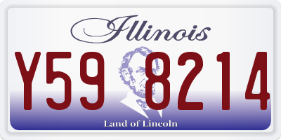 IL license plate Y598214