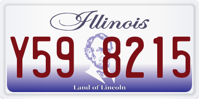 IL license plate Y598215