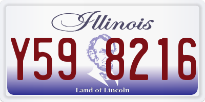 IL license plate Y598216