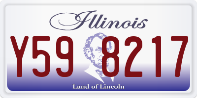 IL license plate Y598217