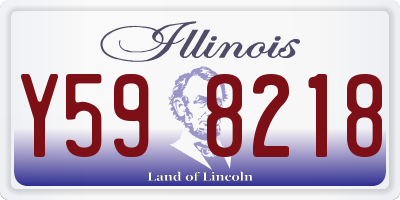 IL license plate Y598218