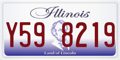 IL license plate Y598219