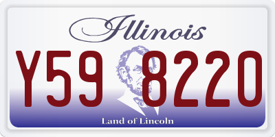 IL license plate Y598220