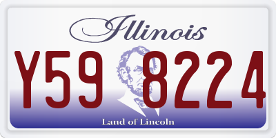 IL license plate Y598224