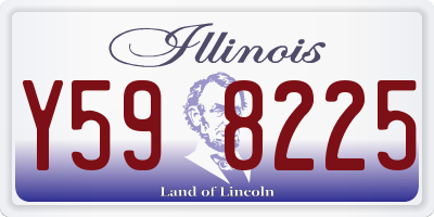 IL license plate Y598225