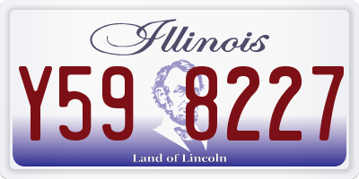 IL license plate Y598227